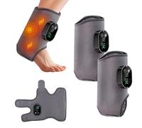 3 in 1 Therapy Foot Massager, 6-Speed Temperature Regulation&5-Speed Vibration Mode, Easy to Put On and Take Off for Elderly People with Ankle Or Foot Discomfort(Newx2)