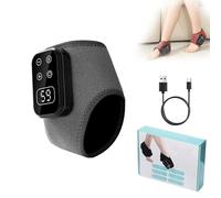 3 in 1 Therapy Foot Massager, 6-Speed Temperature Regulation&5-Speed Vibration Mode, Easy to Put On and Take Off for Elderly People with Ankle Or Foot Discomfort(Grey)