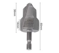 3-in-1 Three-Blade Thread Drill BitTapping-Drilling-Expansion for Pipe Metal 3-in-1 Three-Blade Suitable for Home and Thread in one Tool (6 Points (25MM))