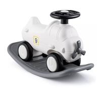 3-in-1 Toddler Rocking Horse Sliding Car Ride On Toy W/ Detachable Balance Board COSTWAY White One Size