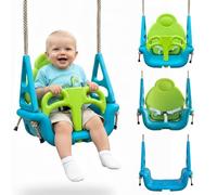 3 in 1 Toddler Swing Seat Attachment with Safety Strap for Children from 9 Months to 10yrs - Adjustable 3 in 1 Baby Swing Seat Outdoor Garden Play Equipment - Baby Toddler Outdoor Play Accessories
