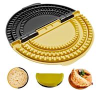 3-in-1 Tortilla Crimper & Crimp Wrap Maker, Adjustable 6’’-10’’ Removable Tortilla Press for Homemade Quesadillas, Rotis, Pasties, DIY Wraps Tortilla Sealer for Busy Parents & Meal Preppers