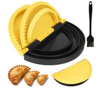 3-In-1 Tortilla Sealer and Quesadilla Maker Adjustable Detachable Crimper for 10"+8"+6" Wraps, Burritos, Tacos, Dumplings, Calzone, Sandwich (Free silicone brush)