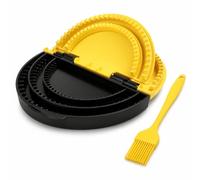 3 in 1 Tortilla Sealer, Crimpets Wrap Maker Adjustable 4-6-8 in | Crimpets Wrap Maker with Brush for Making Burritos Tortilla Dumplings Calzones Enchiladas Kebabs Sandwiches & Pastries