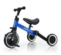 3 in 1 Tricycle Toddler Trike Convertible 3 Wheels Balance Bike Walker Gymax Blue One Size
