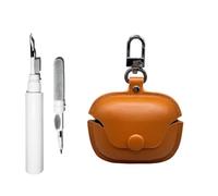 [3 in 1] TSVSXS Case Compatible with Bose Ultra Open Earbuds, Soft Leather Shockproof Protective Cover for Bose Open Ear Wireless Earbuds with Cleaning Kit