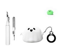 [3 in 1] TSVSXS Cute Case Compatible with Bose Ultra Open Earbuds with Keychain, Anime Silicone Ghost Protective Cover Bose Ultra Open for Kids with Cleaning Kit