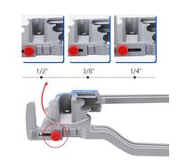 3-in-1 Tubing Bender for Copper, Brass & Aluminum Pipes - 180° for Precision Bend Tool Compatible with 1/4", 3/8", 1/2" (6/10/12 mm) O.D. (CT-612A)