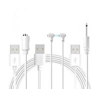 3-in-1 Universal Magnetic Charging Cable for Personal Massagers, 80cm USB-A DC Replacement Charger Compatible for Mini Massagers & Personal Wellness Device & Rechargeable Toys