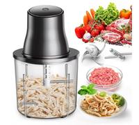 3-in-1 Upgraded Food Processor with Electric Chicken Shredder | 1.5L Bowls Vegetable Food Chopper