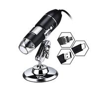 3 In 1 USB Micro Type-C Digital Microscope 1000X Magnification Camera 8 LEDs with Stand Compatible Android Windows XP Win 7 10 Vista Linux Mac Portable Handheld Inspection Magnifier