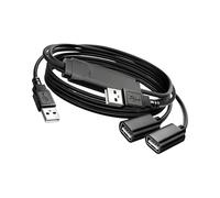 3 In 1 USB Splitter Cable 5M/10M, USB Power Splitter Male To Male & 2 Female 2.0 Adapter Extension Cable Type A Multiport For Data Transfer