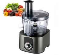3-in-1 Vegetable Chopper, 5L Electric Vegetable Dicer with 3 Functions & Detachable Blade, Knob Control Commercial Food Processor for Milk Tea Shop Restaurant Fruit Shop Home Cube + Slice