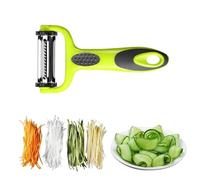 3 in 1 Vegetable Peeler, Vegetable & Fruit Peeler, Non-Slip, Suitable for Peeling for Potato, Apples, Carrots and Various Veg and Fruits (Green)