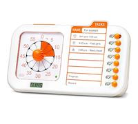 3-in-1 Visual ADHD Timer for Kids & Adults with Planning Board, Task Timer, Chore Chart & Visual Schedule Planner, Autism & ADHD Tools with Checklist for Homeschool Supplies, Home, School
