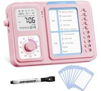 3-in-1 Visual Timer and ADHD Tool for Kids | Adults, Task Timer with To-Do List Board, Visual Schedule for Children with Autism, Daily Home List