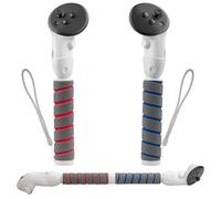 3 in 1 VR Gorilla Tag Long Arms Sticks for Meta Oculus Quest 3S Quest 3, Dual Controller Extension Grip Handle Golf Club Attachments VR Games Compatible with Meta Quest 3S / 3 Accessories (White)