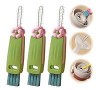 3 in 1 Water Bottle Cleaning Brush,Home kitchen multi-function cleaning brush,Tiny Bottle Cup Lid Detail Brush, Bottle Brushes for Cleaning for Water Bottles And Cups (Geen-3pcs)