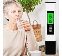 3 in 1 Water Quality Tester and Analyzer with Backlight Display - Digital TDS EC and Temperature Meter with Alloy Probe and Data Hold Function for Industrial and Laboratory Use -