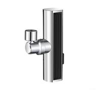 3-in-1 Waterfall Faucet Aerator with 720° Swivel, Anti-Splash Filter Extender for Kitchen Sink Bathroom, Fit Silver(Silver)