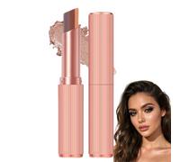 3-in-1 Waterproof Eyeshadow Stick for Mature Eyes,Glitter Eye Pencil,Brown