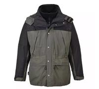 3-in-1 Waterproof Versatile Jacket Insulated Workwear Windproof Breathable Coat