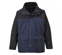 3-in-1 Waterproof Versatile Jacket Insulated Workwear Windproof Breathable Coat