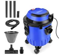 3 in 1 Wet and Dry Vacuum Cleaner with Wet/Dry/Blower Functions, 15L Container Volume, 4 Wheels, Filter, 2000W Industrial Vacuum Cleaner 19000pa Powerful Vacuums Cleaners Carpet Upholstery Cleaner