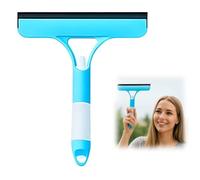 3 in 1 Window Cleaning Scraper, Window Squeegee, Window Squeegee Glass Cleaning for Car Windshield, Shower Glass, Mirrors, Tiles, 25.7cm x 21.5cm (Blue)