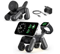 3 in 1 Wireless Charging Station for MagSafe Magnetic Charger for iPhone 17e Air 17 16 15 14 13 12 Series, Stand for Apple Watch 11/10/9/8/7/6/5/4/3/2/Ultra/SE, for AirPods Pro/2/3