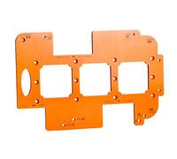 3-in-1 Woodworking Hole Punch Template for Mold: 8Mm Bakelite Cutter with Rounded Corners for Wardrobe and Wall Socket