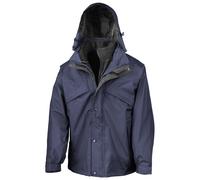 3 In 1 Zip And Clip StormDri Waterproof Windproof Jacket Result Navy XS