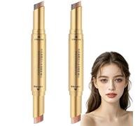 3-in-1Gradient Eyeshadow Stick, Dual-Ended Cream-to-Powder Eye Shadow Pencil, Waterproof Long-Lasting Smudge-Proof Gradient Multi-Use Eye Brightener&Aegyo Sal Stick for Natural Daily Makeup (3#/2pcs)