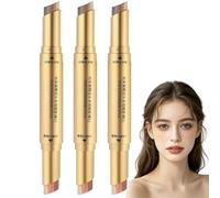 3-in-1Gradient Eyeshadow Stick, Dual-Ended Cream-to-Powder Eye Shadow Pencil, Waterproof Long-Lasting Smudge-Proof Gradient Multi-Use Eye Brightener&Aegyo Sal Stick for Natural Daily Makeup (3#/3pcs)