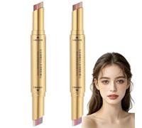3-in-1Gradient Eyeshadow Stick, Dual-Ended Cream-to-Powder Eye Shadow Pencil, Waterproof Long-Lasting Smudge-Proof Gradient Multi-Use Eye Brightener&Aegyo Sal Stick for Natural Daily Makeup (1#/2pcs)