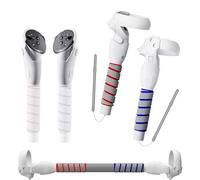 3 In 2 Upgraded VR Dual Long Stick Handle Extension Game Grips Handle Attachment for Meta/Oculus Quest 2/3 Controller Grips, Enhance Playing Saber/Golf/Baseball/Gorilla Tag VR Game Experience