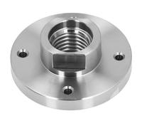 3 in Industrial Grade Lathe Faceplate, Heavy Duty Alloy Steel Wood Lathe Face Plate, 1 in × 8 Threaded Mount for Small Bowl Turning, Woodturning Craft Projects