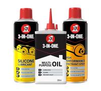 3-IN-ONE Home Bundle - Multipurpose Drip Oil, Silicone Lubricant Spray and Penetrant Spray