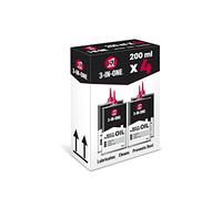 3-IN-ONE Multi Purpose Drip Oil - precision drip application, cleans, lubricates, and prevents rust, stops squeaks (4x 200ml)