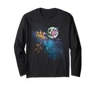 3 in The Moon Sea Ocean Seadragon Seahorse Leaf Sea Dragon Long Sleeve T-Shirt