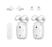 3 in1 Smart Automatic Curtain Opener and Closer, Electric Curtain Opener Motor with Remote Control for Roman Rod TU-Rails Smart Electric Curtain Motor for Home Office(2PCS)
