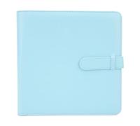 3 Inch 288 Pockets Photo Album Large Capacity Multifunction PU Leather for Record Beautiful Moments Horizontal and Vertical Photos with Black Pages Mini 12 11 (Blue)