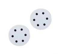 3 Inch 6 Holes Soft Sponge Sanding Interface Pad Twin Pack and Orbital Sander Attachment 75mm Foam for Backing Pads to Reduce and Vibration