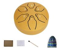 3-inch 6-note Mini Steel Tongue Drum, Rain Drum For Outside Garden Hollow Drums, Portable Percussion Instrument Children's Gift Beginner Drums, With Bag & Drumes Mallets(C)