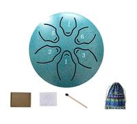 3-inch 6-note Mini Steel Tongue Drum, Rain Drum For Outside Garden Hollow Drums, Portable Percussion Instrument Children's Gift Beginner Drums, With Bag & Drumes Mallets(A)