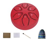 3-inch 6-note Mini Steel Tongue Drum, Rain Drum For Outside Garden Hollow Drums, Portable Percussion Instrument Children's Gift Beginner Drums, With Bag & Drumes Mallets(B)