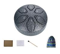 3-inch 6-note Mini Steel Tongue Drum, Rain Drum For Outside Garden Hollow Drums, Portable Percussion Instrument Children's Gift Beginner Drums, With Bag & Drumes Mallets(E)