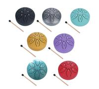 3 Inch 6-Tone Steel Tongue Drum Mini Handheld Pan Drums With Drumsticks Percussion Drum Instruments Accessories Musical Gifts inch outdoor,raindrum tongue outside hand steel large instrument r