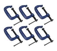 3 Inch (75mm) Cast Iron Screw G Clamp Fastener Holder Support vice Clamping 6pc