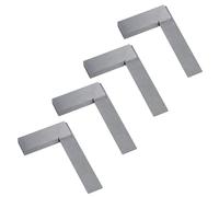 3 Inch (75mm) Engineers Set Square Right Angle Straight Edge Stainless Steel 4pc